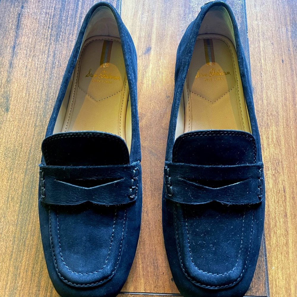 Sam Edelman Women's Tucker Loafers Black 7M UK size 37 Suede upper